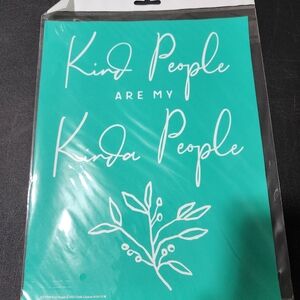 Chalk Couture Transfer, Kind People my Kinda People, 8.5"x11" NWT